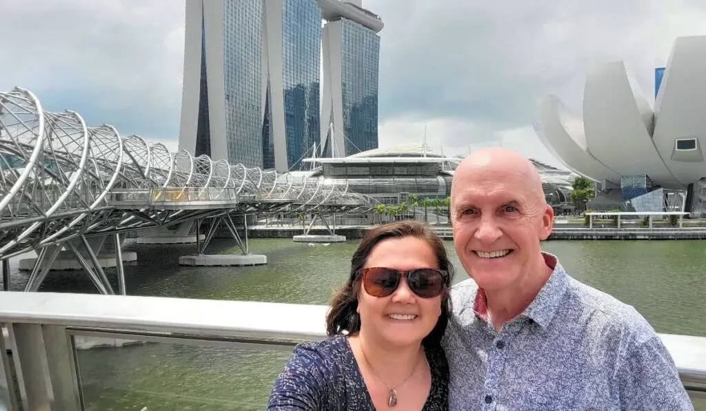 At the Helix Bridge