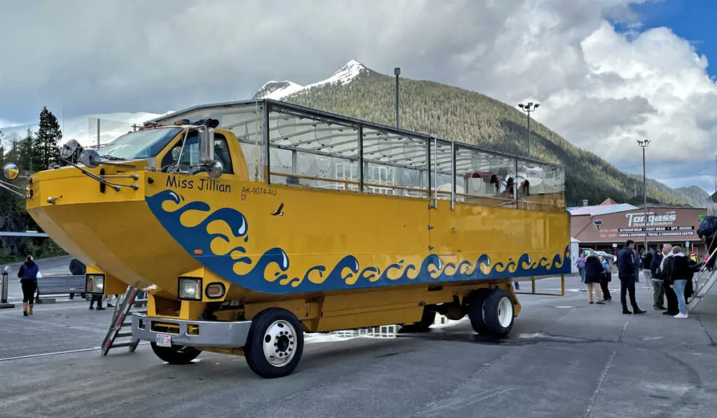 Ketchikan duck tour bus