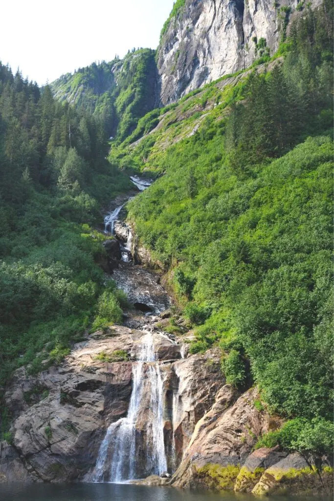 A waterfall in the Misty Fjords