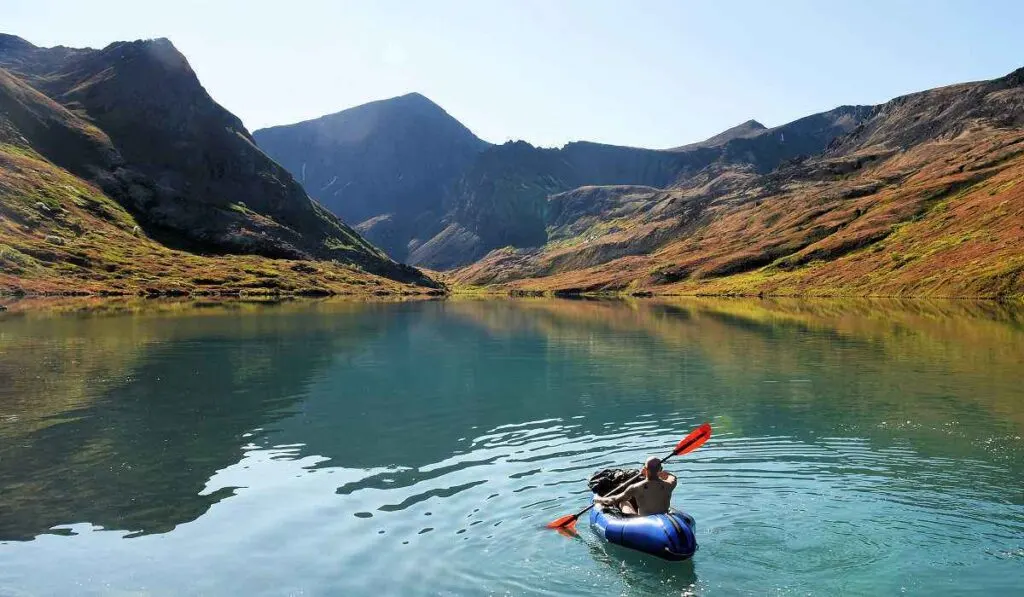 Kayaking in Chugach State Park in Alaska