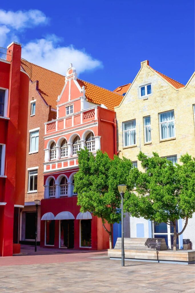 Colorful buildings of Curacao