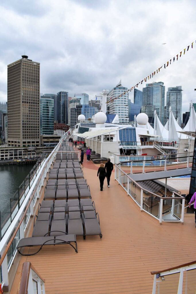 Embarkation day on the Eclipse in Vancouver, BC