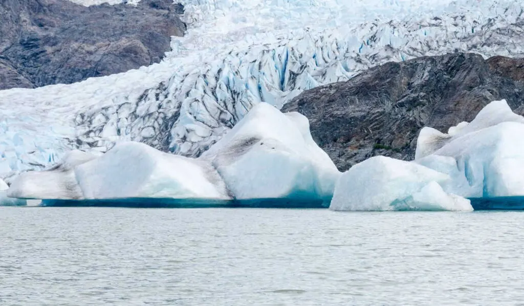 Icebergs at Mendenhall Glacier