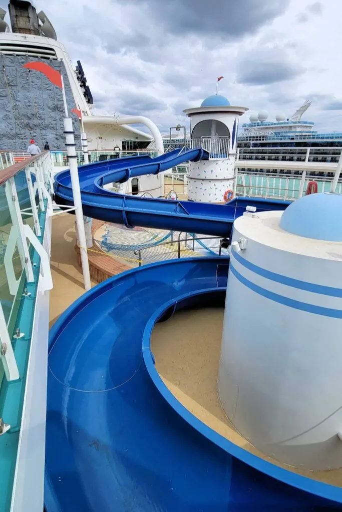 Kids slide and Adventure Beach on the Serenade of the Seas