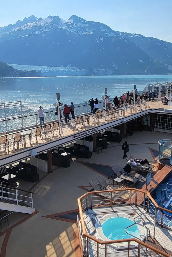 Enjoying an Alaska cruise to Glacier Bay on Cunard Queen Elizabeth