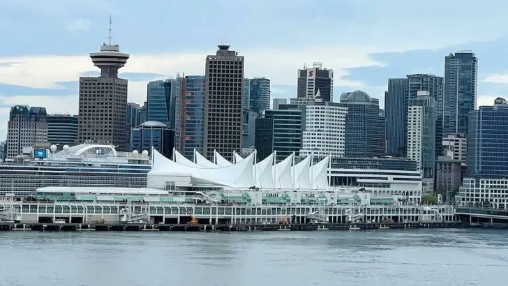 Canada Place and downtown Vancouver from Burrard Inlet