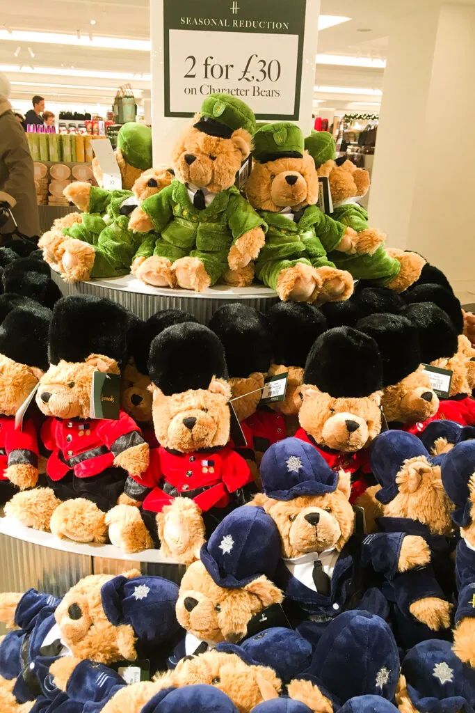 A display of Harrods bears