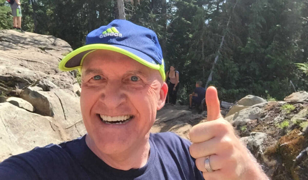 My victory selfie on the Grouse Grind