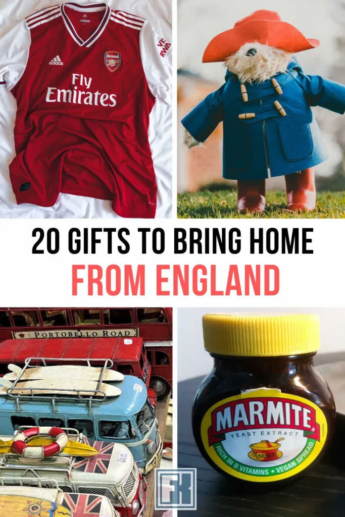 A selection of souvenirs from England