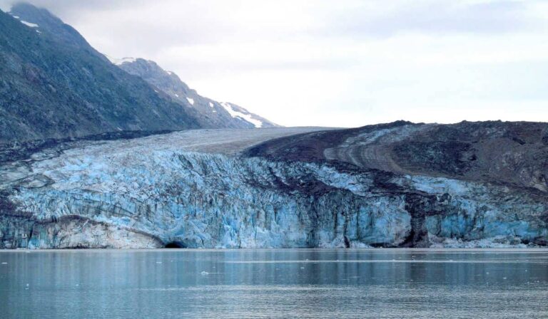 Viewing Lamplugh Glacier on an Alaska cruise in Glacier Bay