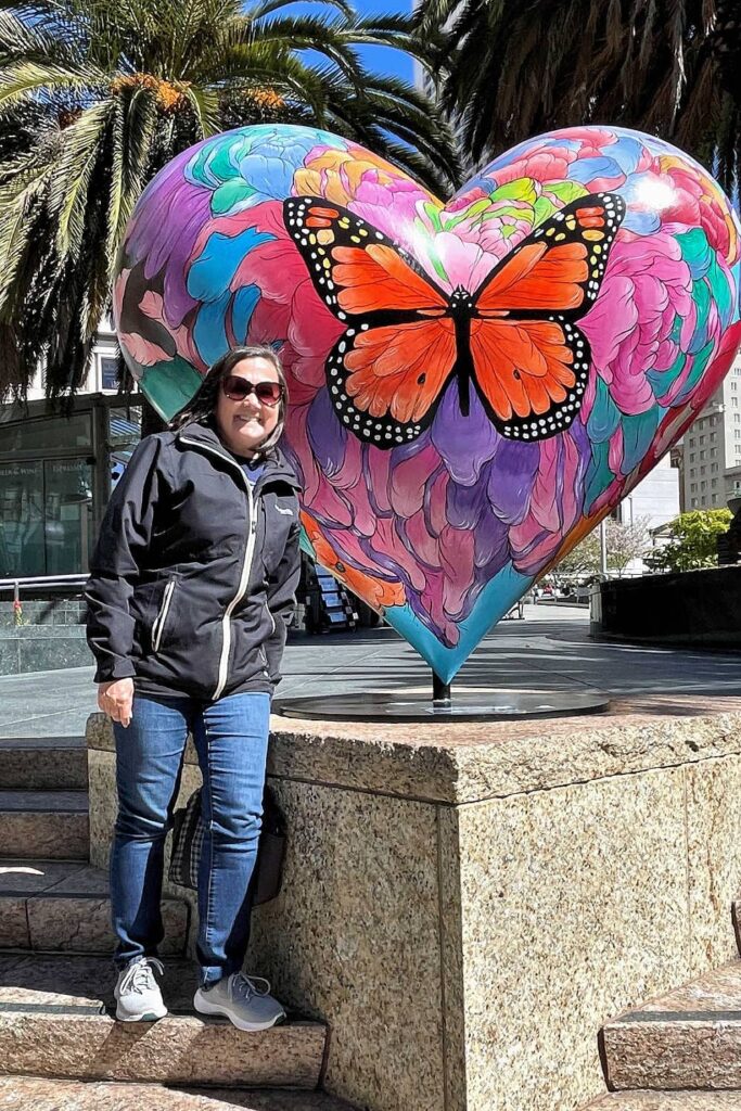 Butterfly heart at Union Square