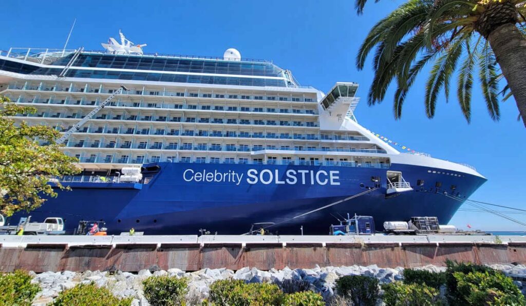 Celebrity Solstice docked in San Pedro