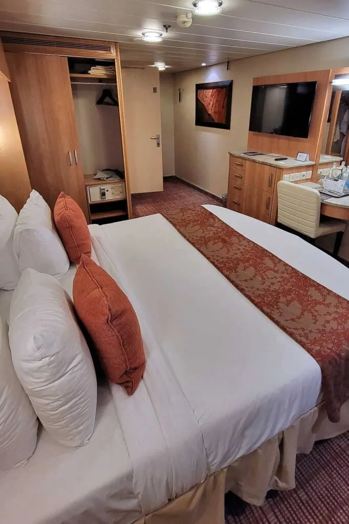 Our spacious Celebrity Solstice interior stateroom