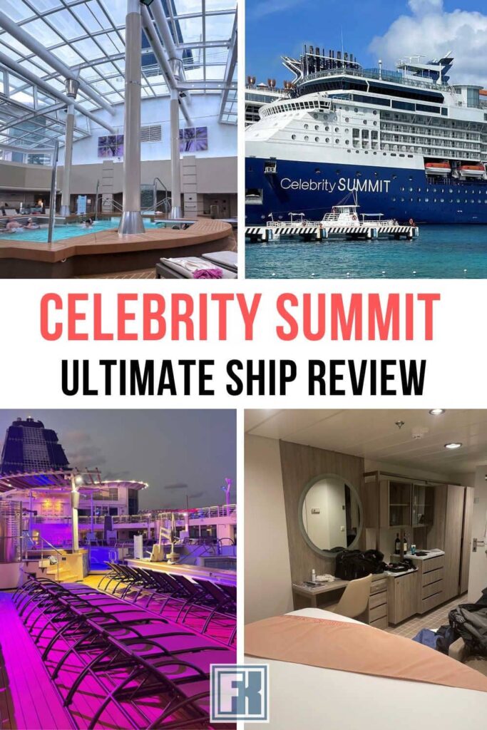Celebrity Summit images of the ship, pool deck, solarium and inside cabin