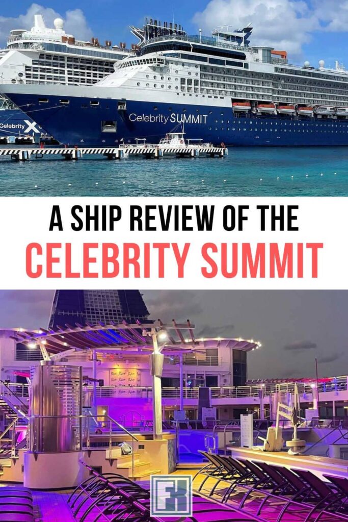 Celebrity Summit cruise ship and pool deck