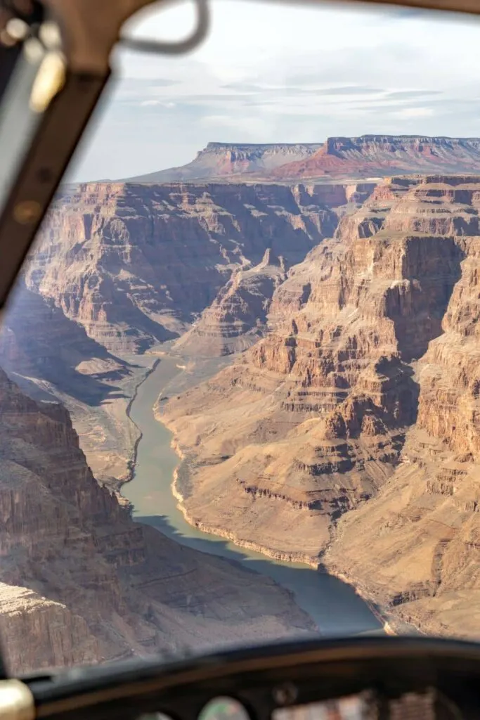 Helicopter over the Grand Canyon