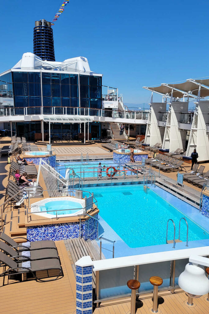 Resort deck pools