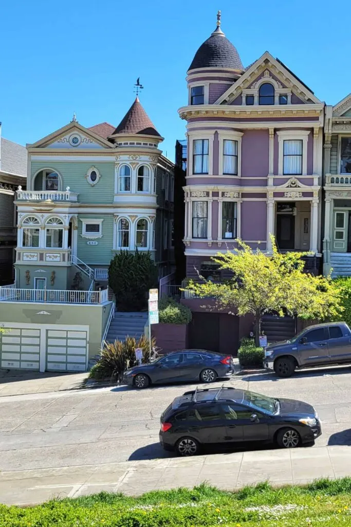 Victorian homes around Alamo Square