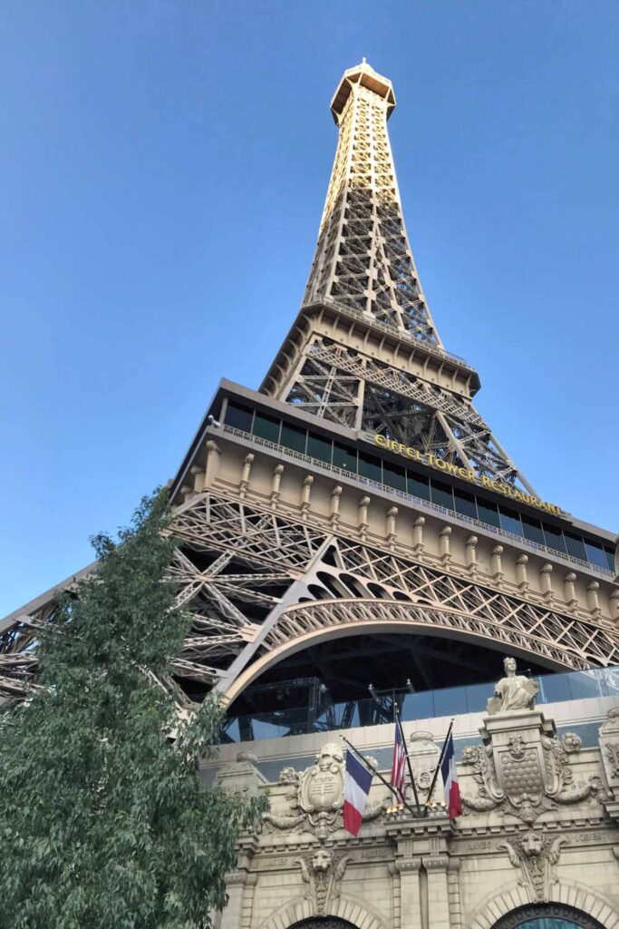 View of the Eiffel Tower in Vegas