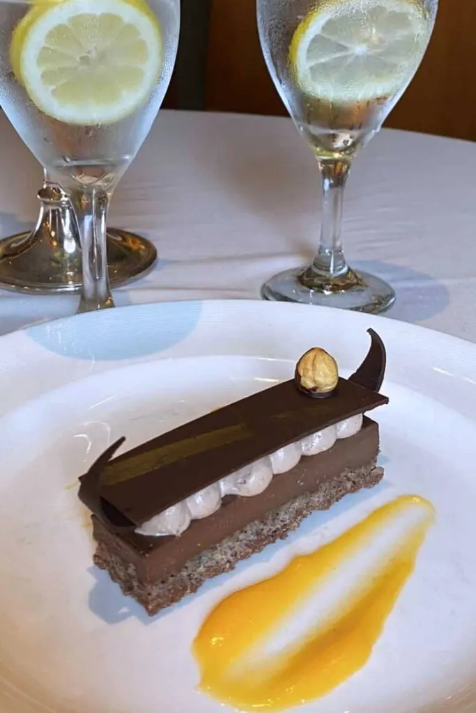 A signature Princess chocolate dessert
