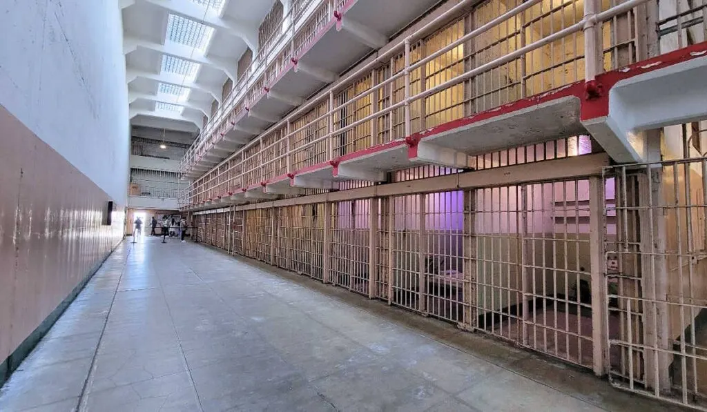 Alcatraz prison cell block