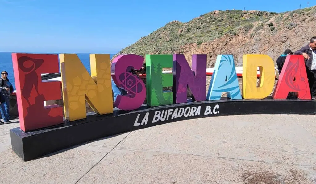 Ensenada sign at La Bufadora