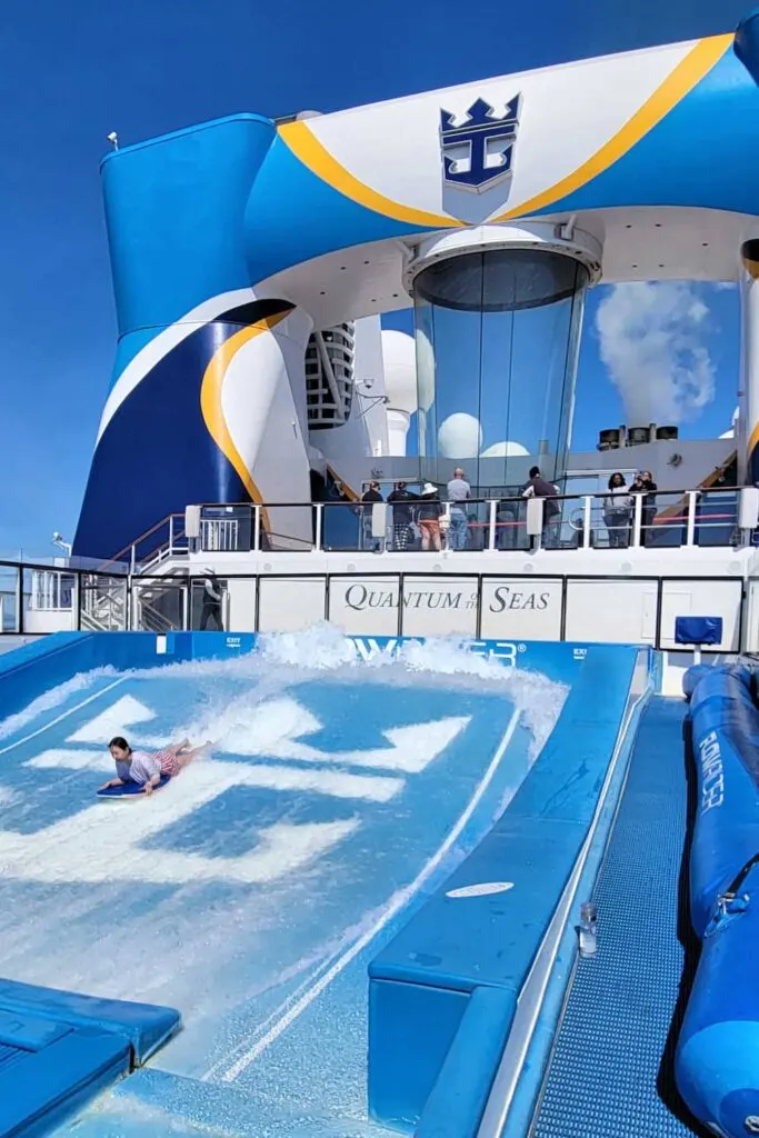 Quantum of the Seas FlowRider surf simulator