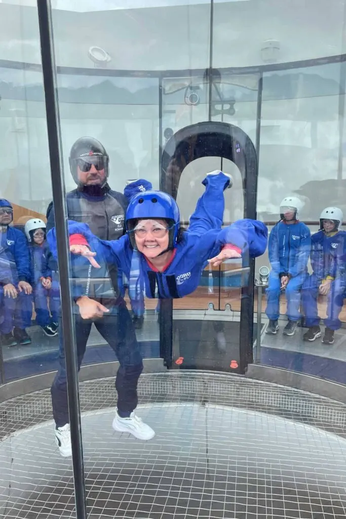Karen doing Ripcord by iFly