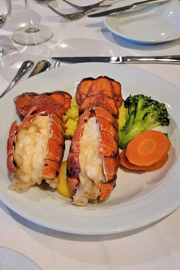 Two Maine lobster tails 