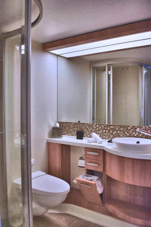 Our cruise cabin bathroom