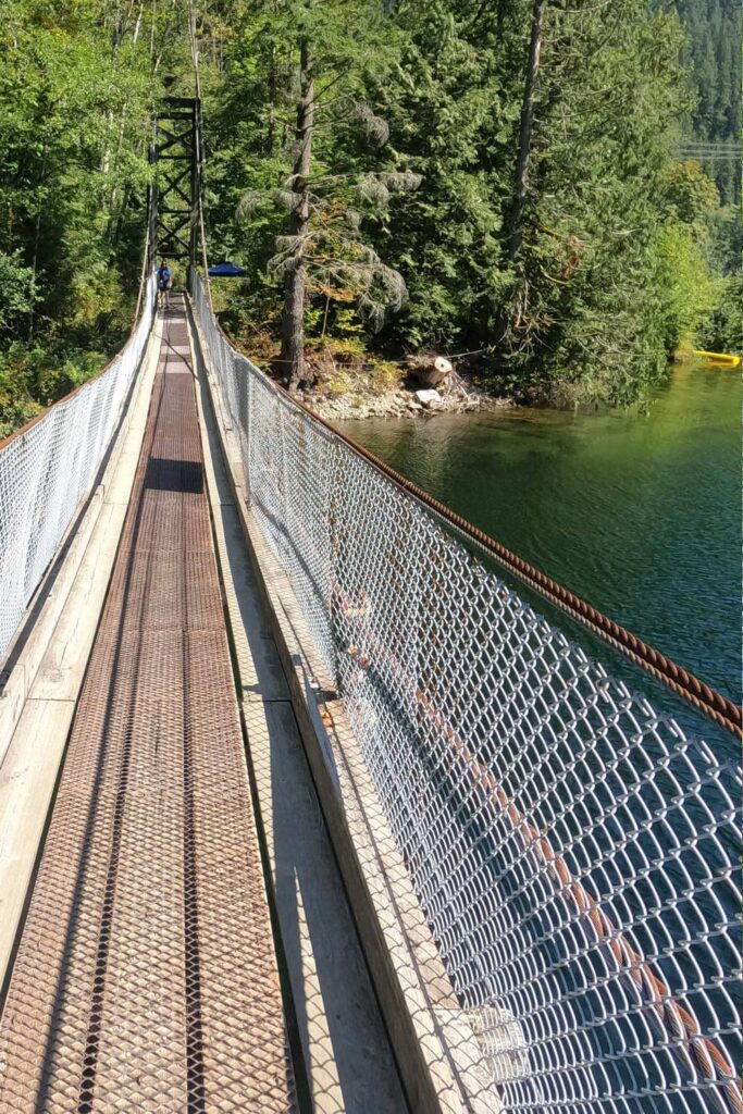 Buntzen Lake suspension bridge