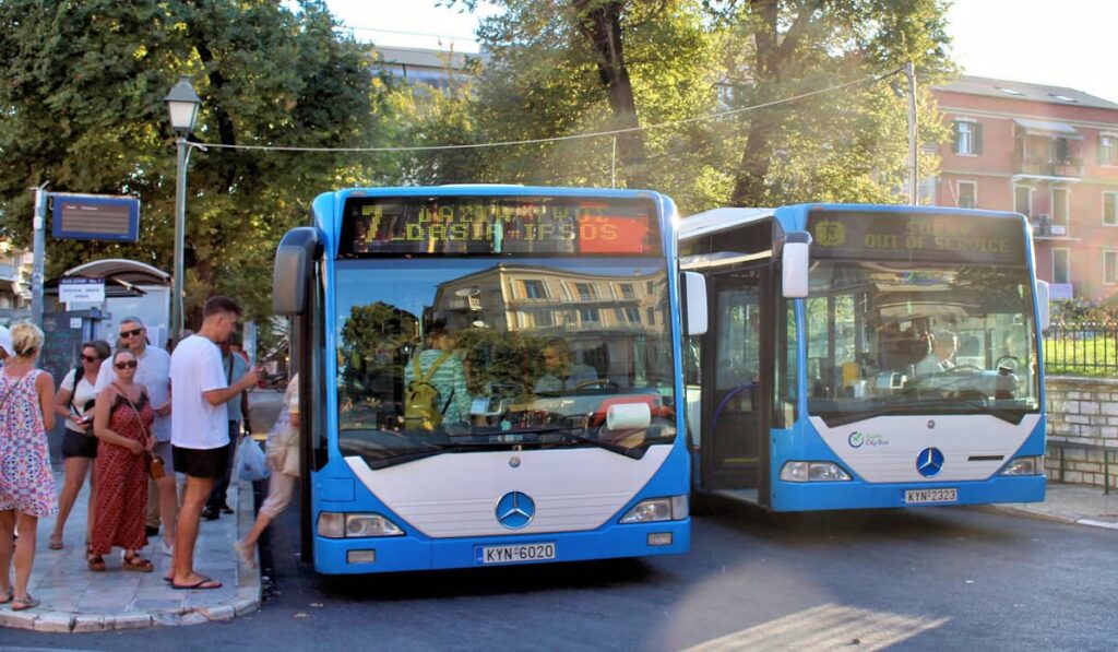 Corfu city buses