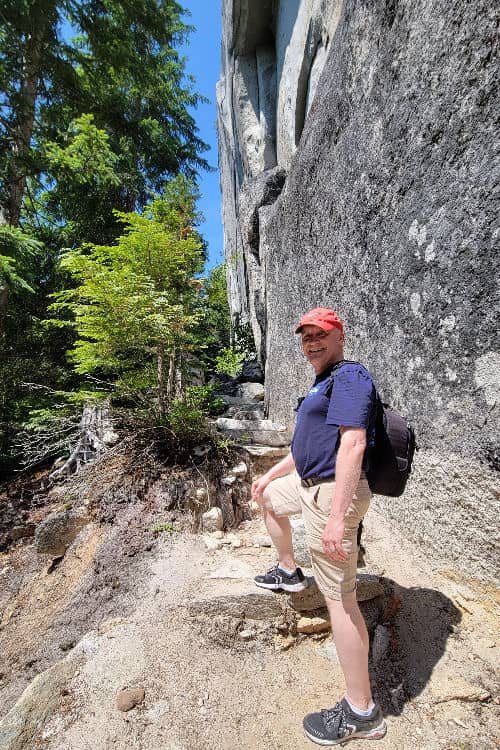Brian, hiking in Squamish