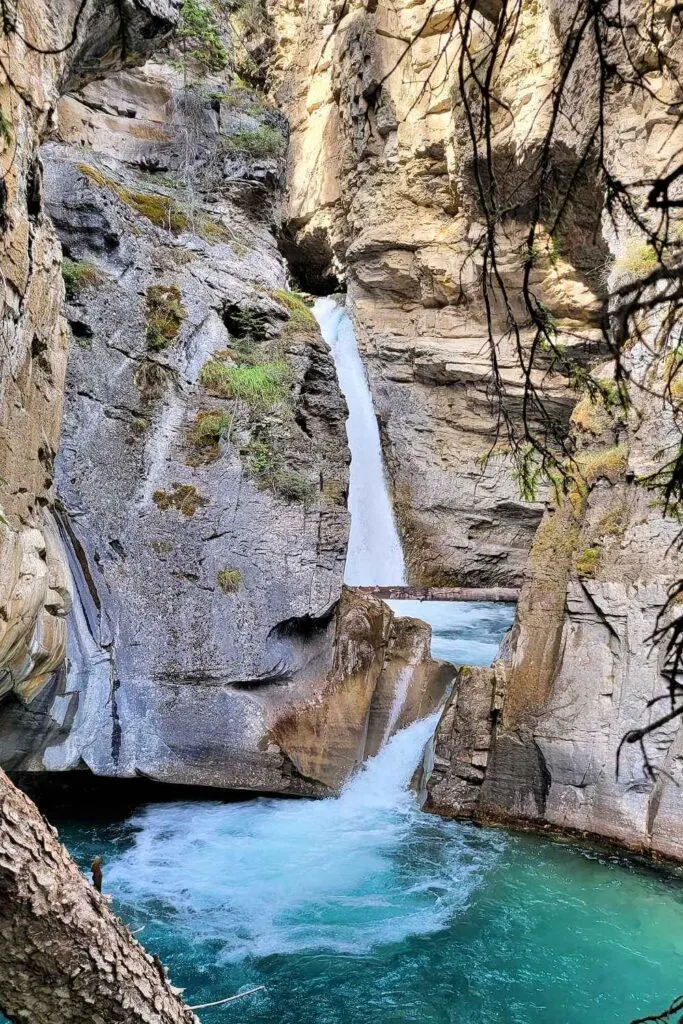 Johnston Canyon Lower Falls in summer