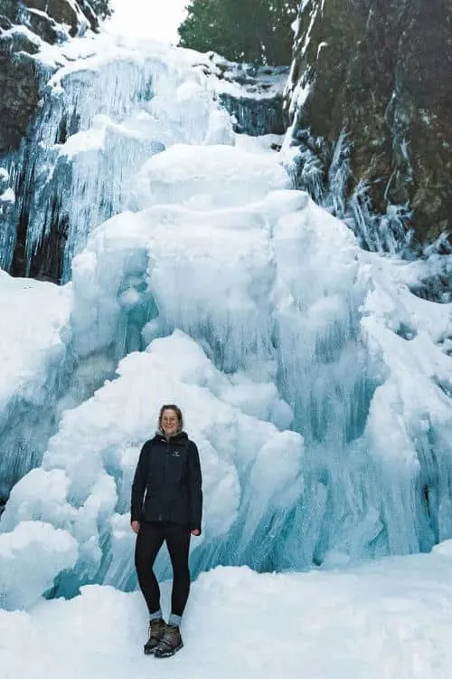 Norvan Falls in winter