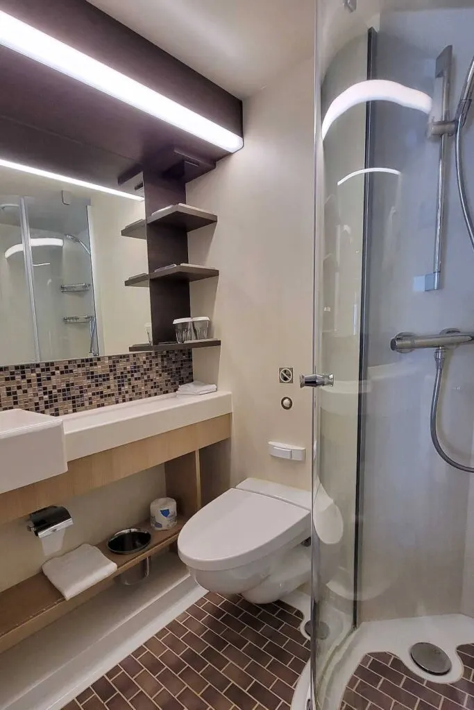 Quantum of the Seas stateroom bathroom