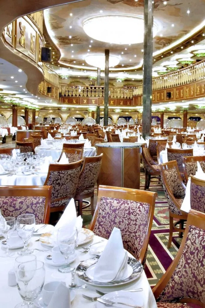 The Empire Restaurant on the Carnival Spirit