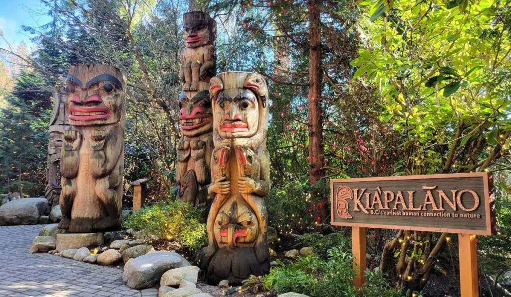 Totem poles at the Capilano Suspension Bridge