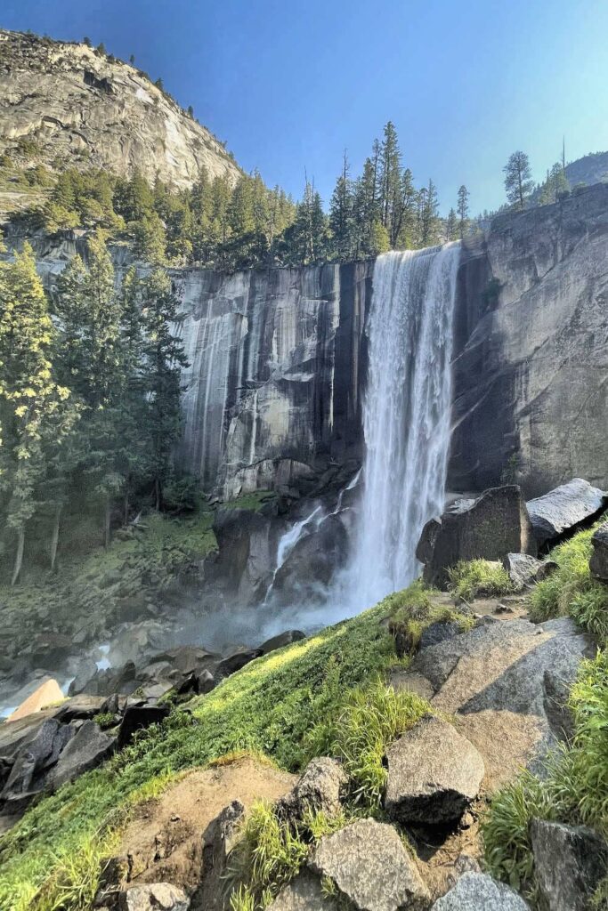 Vernal Waterfall in Yosemite National Park