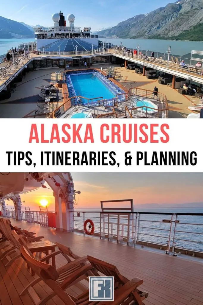 Sunset on a cruise ship in Glacier Bay, Alaska