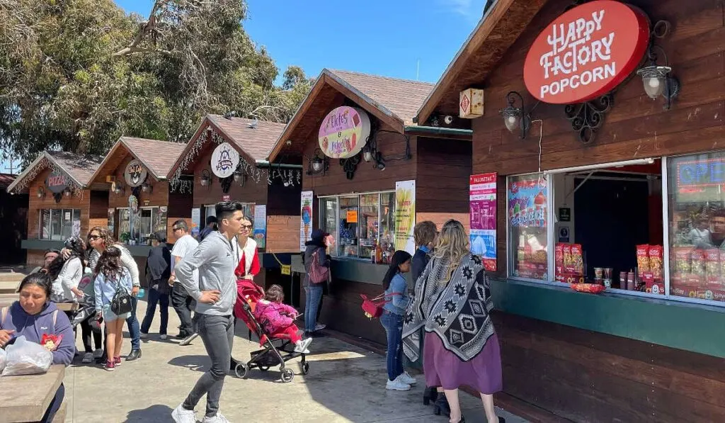 Food vendors on the waterfront