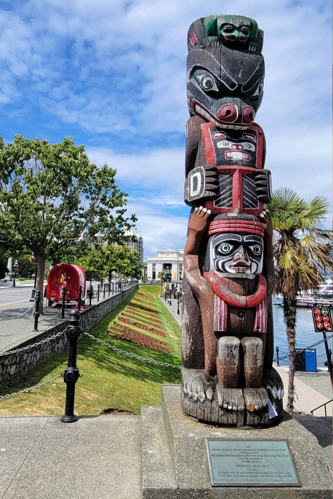 Totem pole on Victoria's Inner Harbour