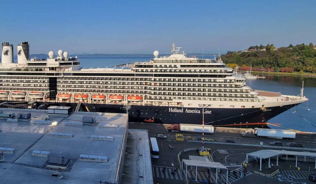 Holland America Eurodam docked in Seattle