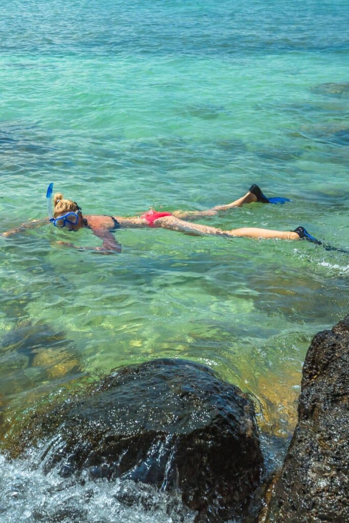 snorkeling in Oahu