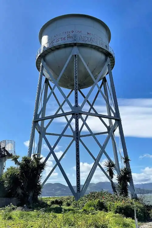 Alcatraz water tower