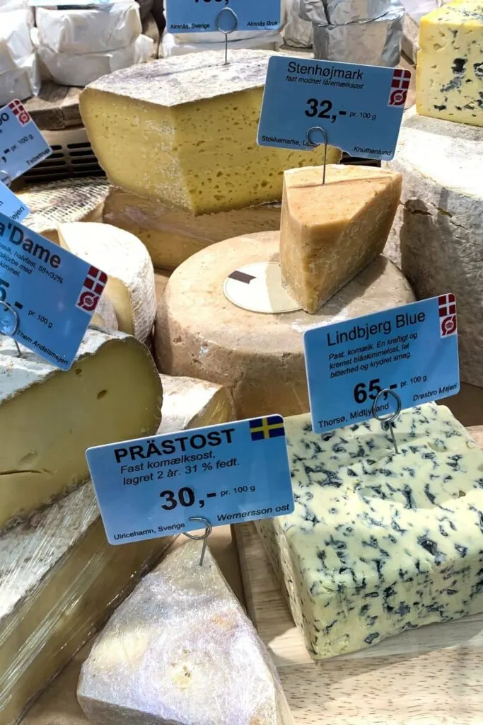 Cheese at the Torvehallerne Indoor Market