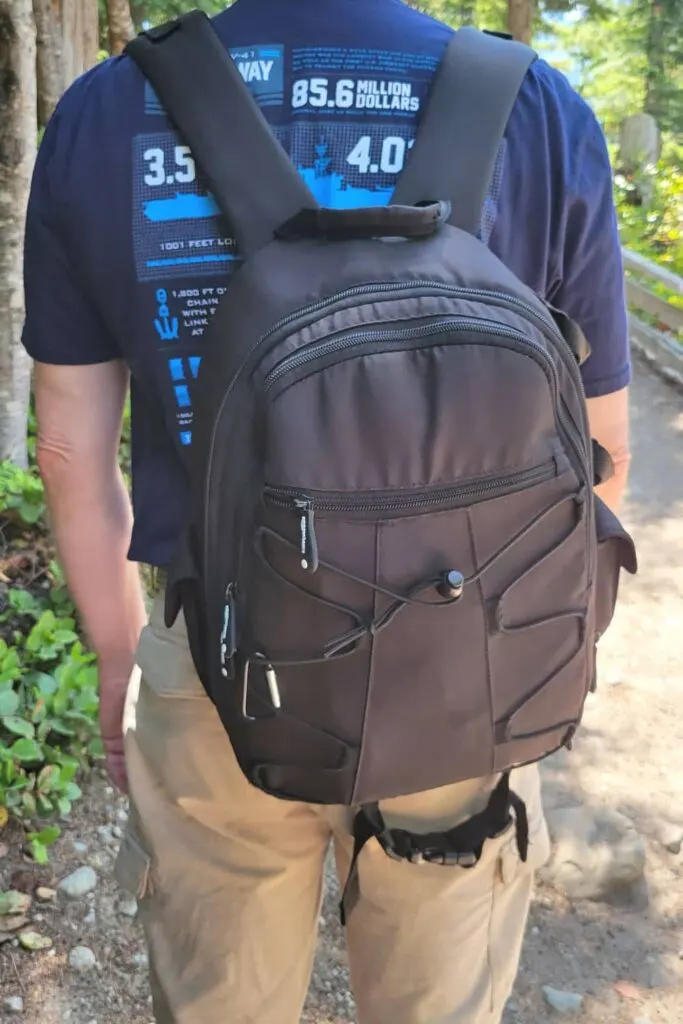 hiking with a camera backpack