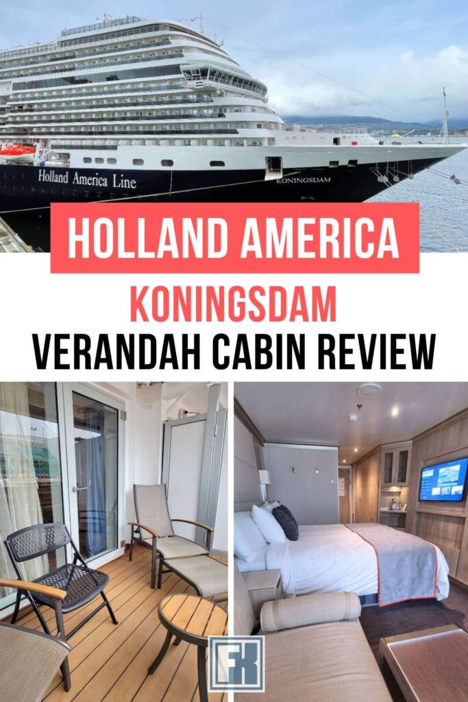 Holland America Koningsdam verandah cabin interior and balcony images