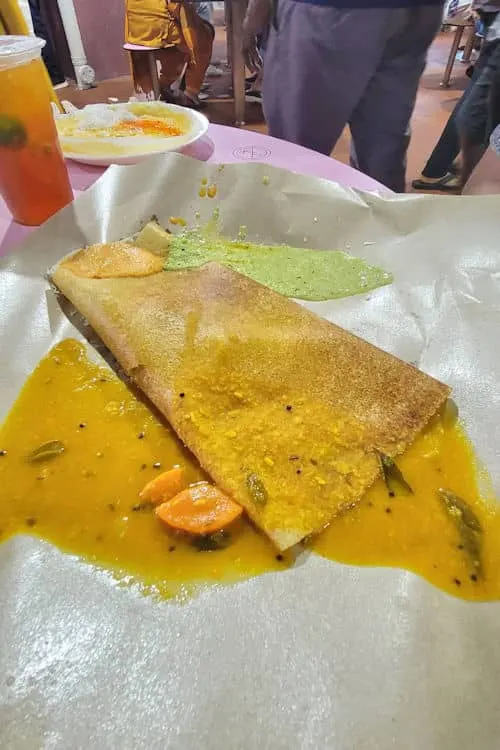 Masala thosai from the Tekka Centre