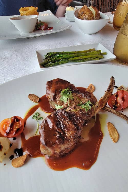 Lamb chops from the Pinnacle Grill